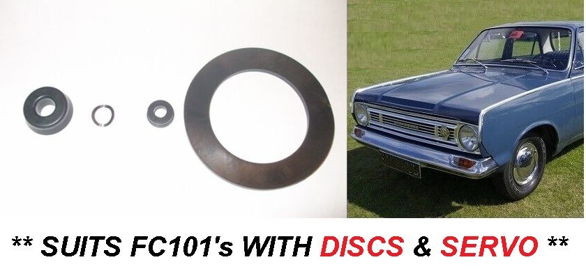 BRAKE MASTER CYLINDER REPAIR SEALS KIT (Vauxhall Victor FC101) (** Front Discs + Servo **) (1964- 67)  